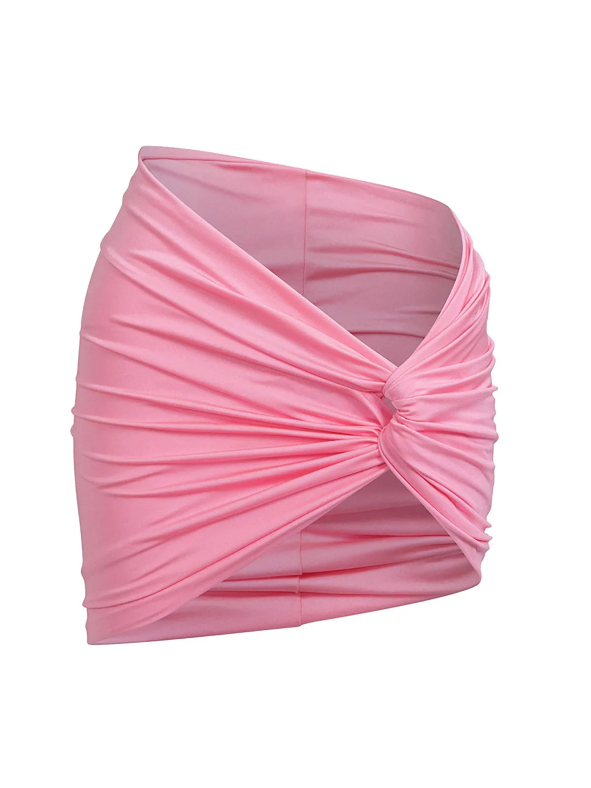 Neckholder-Bikini-Set mit modischem Rock, dreiteiliges Ensemble, Polyester-Elasthan-Gemisch, drahtlose Unterstützung, niedrige Taille, solide Damen-Bademode, verspielter und vielseitiger Look.