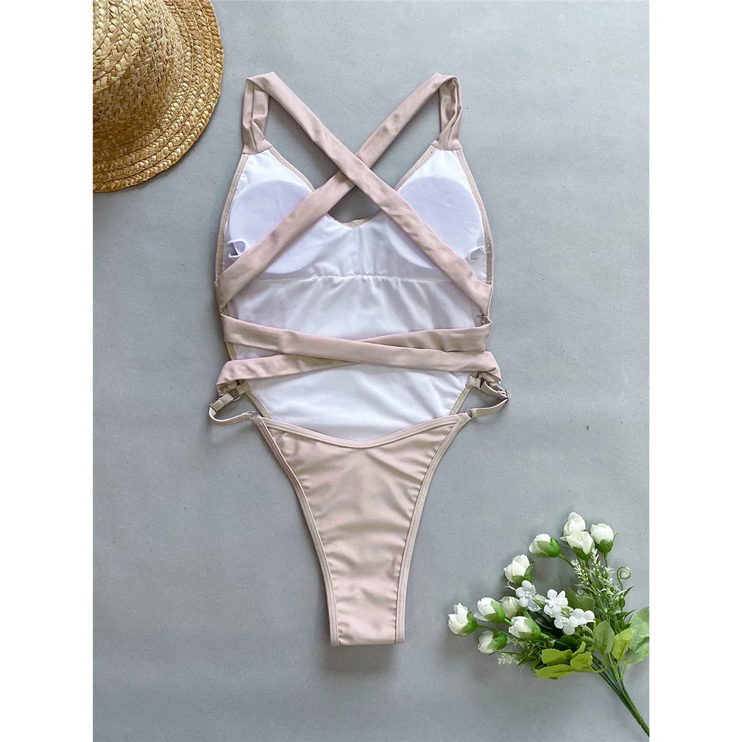 Spleißen V-Ausschnitt Kreuz zurück hohen Beinausschnitt ein Stück Badeanzug, Monokini, Patchwork-Design, aus Nylon und Elasthan, Wire Free, True to Size, Erhältlich in Frauen Größen klein, mittel, groß, rot und weiß Farben, CUVATI Marke, kostenloser Versand.