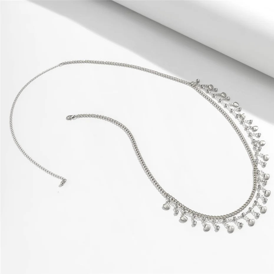 Exquisite Rhinestone Star Tassel Anhänger Taille Kette Körperschmuck, verfügt über Bauchgurt Design, bestehend aus Eisen-Legierung, Eisen-Kette, Kupfer-Kette, und funkelnde Strasssteine, ideal für Frauen im Alter von 18-35 und Erwachsene, erhältlich in den Größen S, M, L, auf Lager mit kostenlosem Versand, neuer Zustand, perfekte Accessoire für Strand oder Poolside.