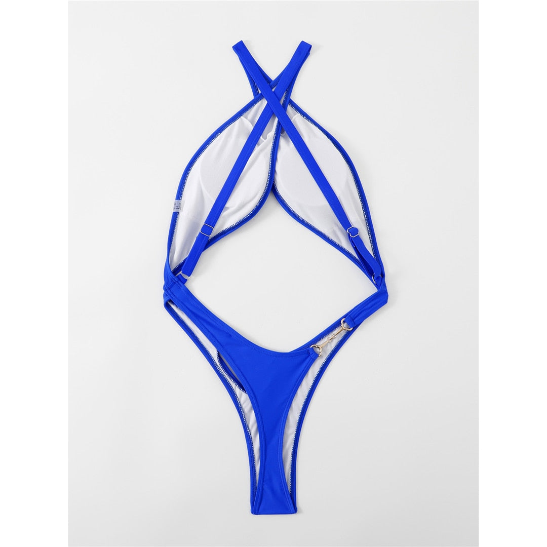 Micro Tummy Cut Out Extreme Mini One Piece Badeanzug