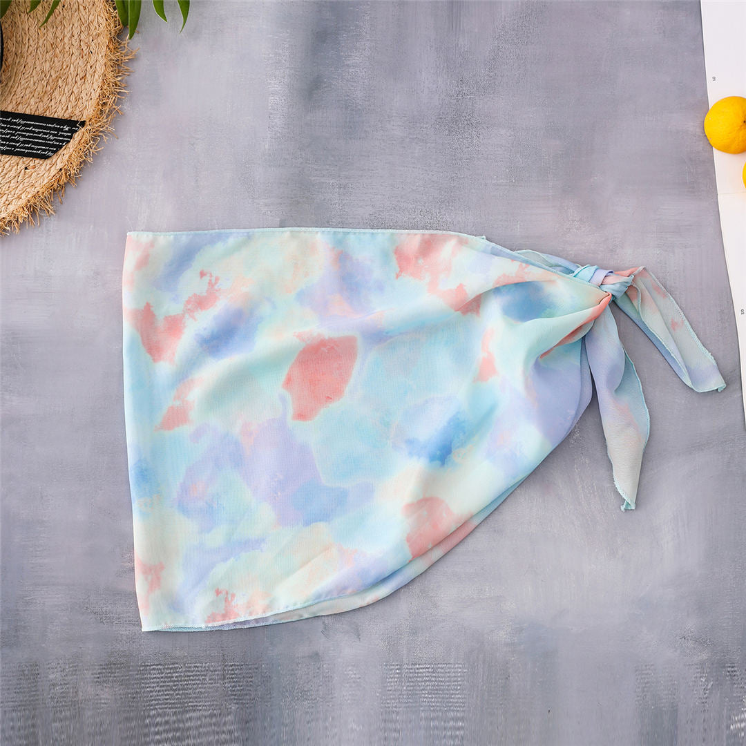 Tie Dye Bikini mit Sarong