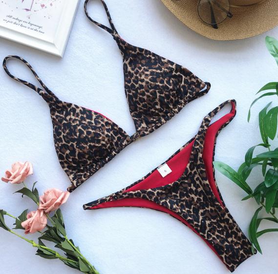 Sexy Leoparden-Bikini