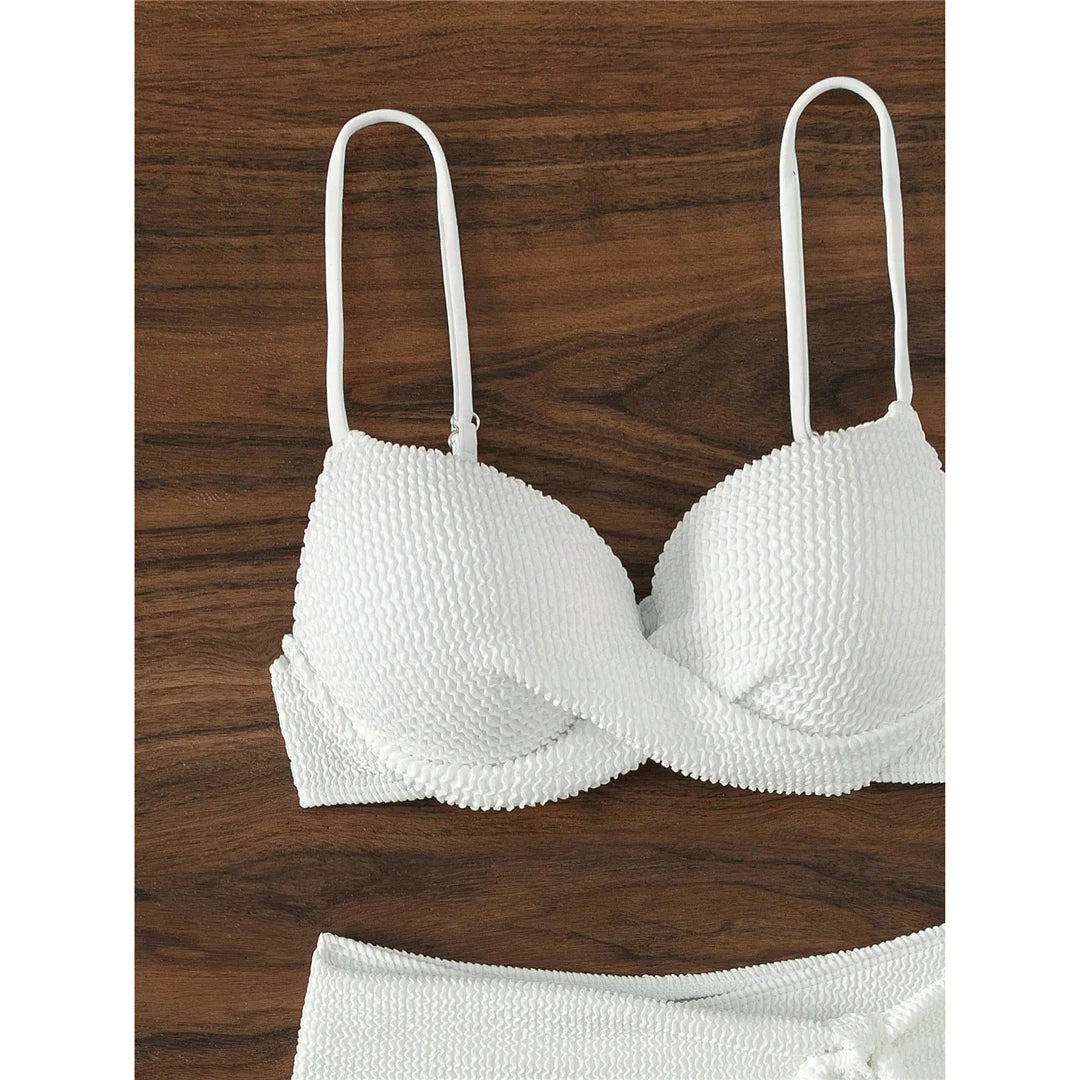 Ensemble de bikinis push up taille haute chic