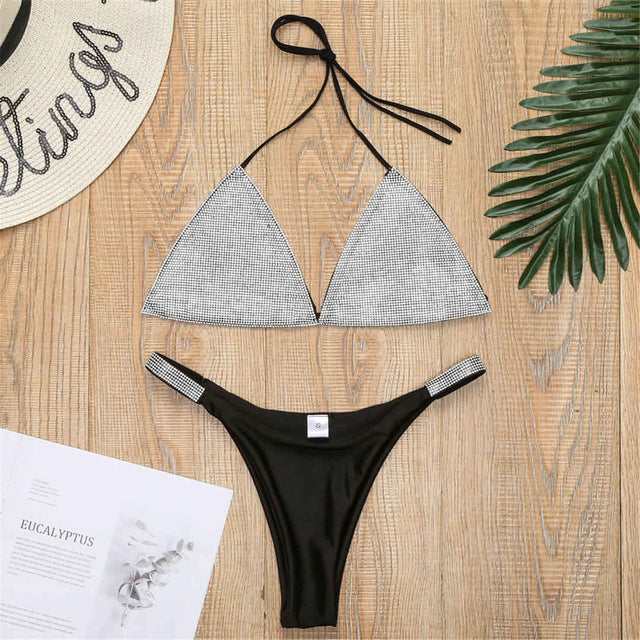 Bikini en cristal et strass