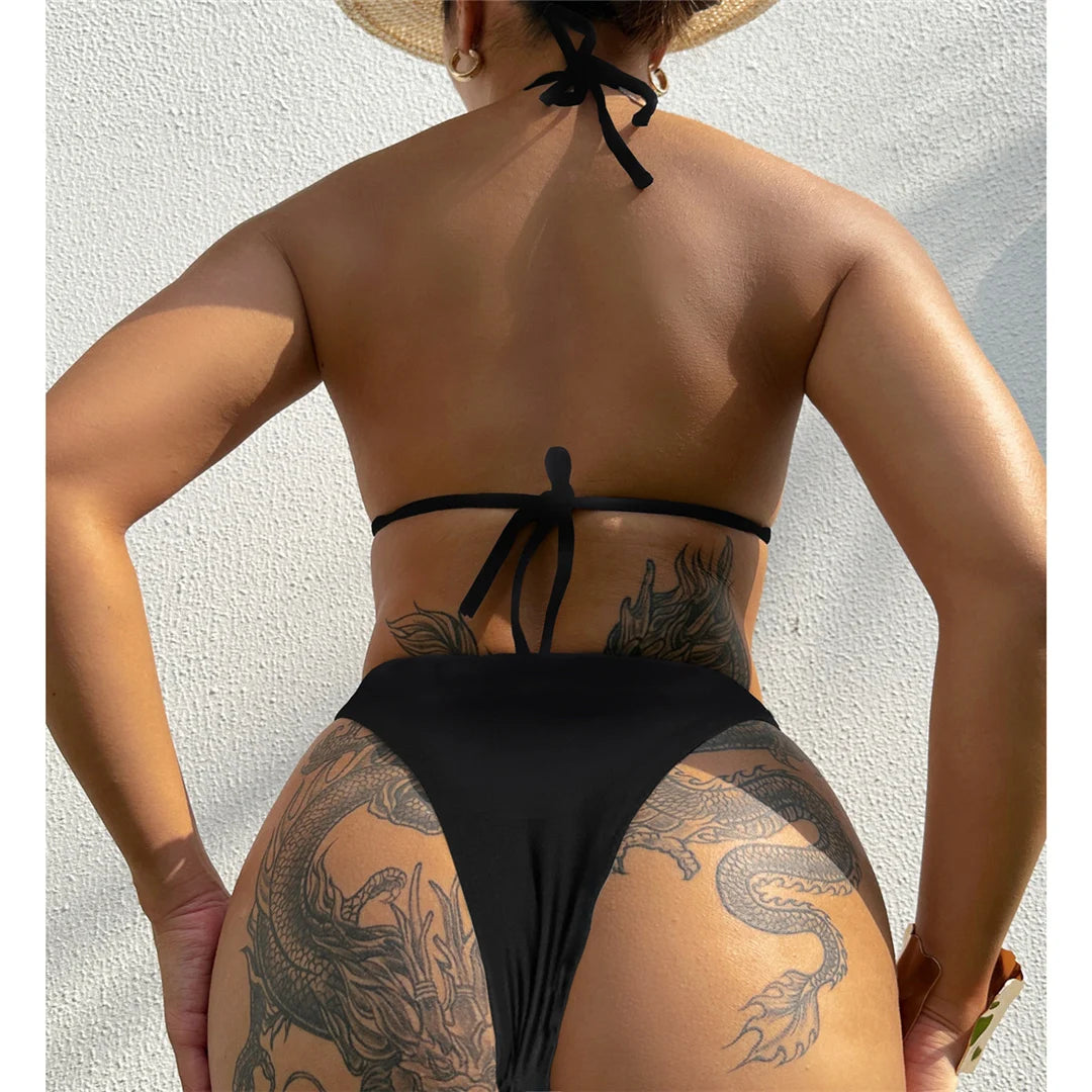 Set di bikini con strass diamantati e splicing leopardato, audace motivo patchwork, misto poliestere spandex, supporto senza fili, vita bassa, costume da bagno a due pezzi da donna, design glamour e feroce.