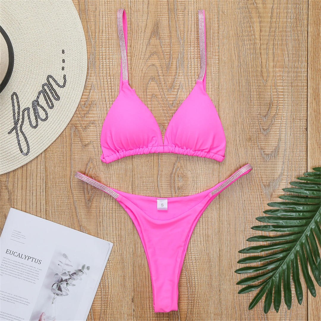 Mini bikini con microcristalli