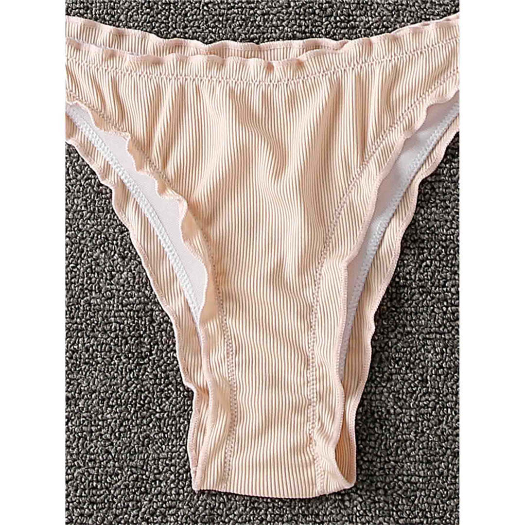 Bikini brasiliano con laccetti a balze