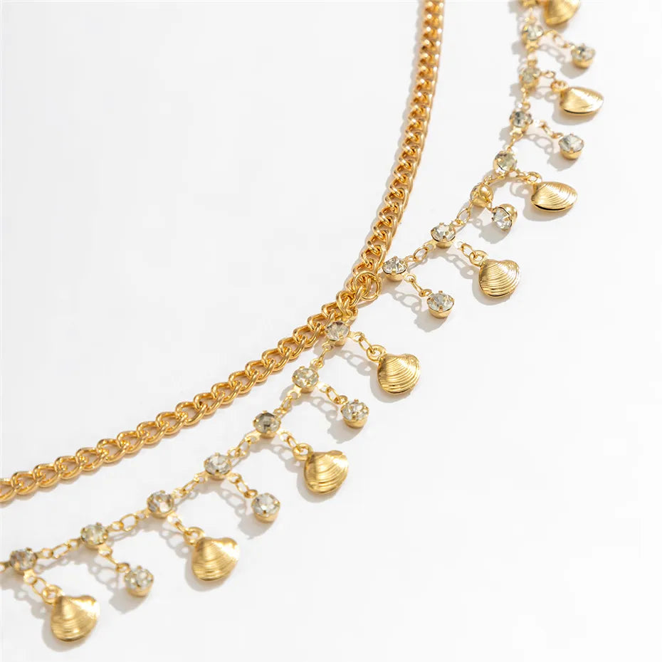 Exquisite Rhinestone Star Tassel Pendant Waist Chain Body Jewelry, Features Belly Belt Design, Composed of Iron Alloy, Iron Chain, Copper Chain, and Sparkling Rhinestones, Ideal for Women Ages 18-35 and Adults, Available in Sizes S, M, L, In Stock with Free Shipping, New Condition, Perfect Accessory for Beach or Poolside.