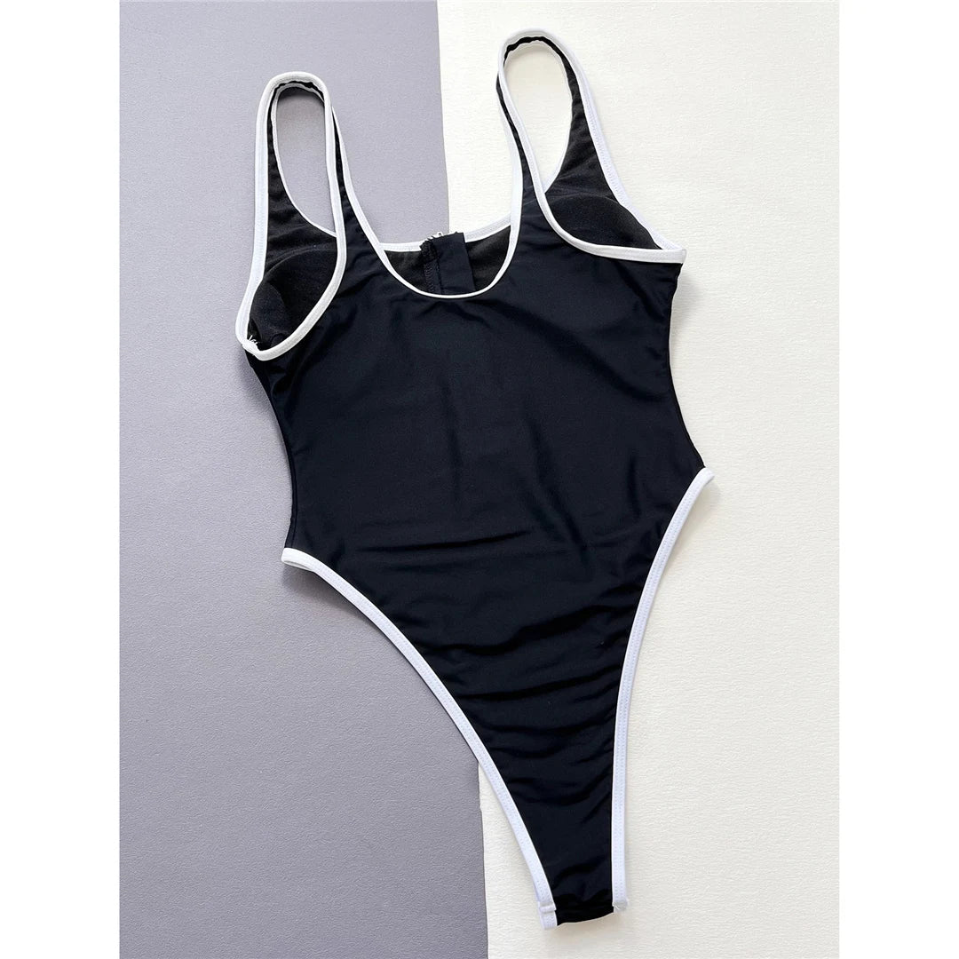 High leg swimsuit with padding shop