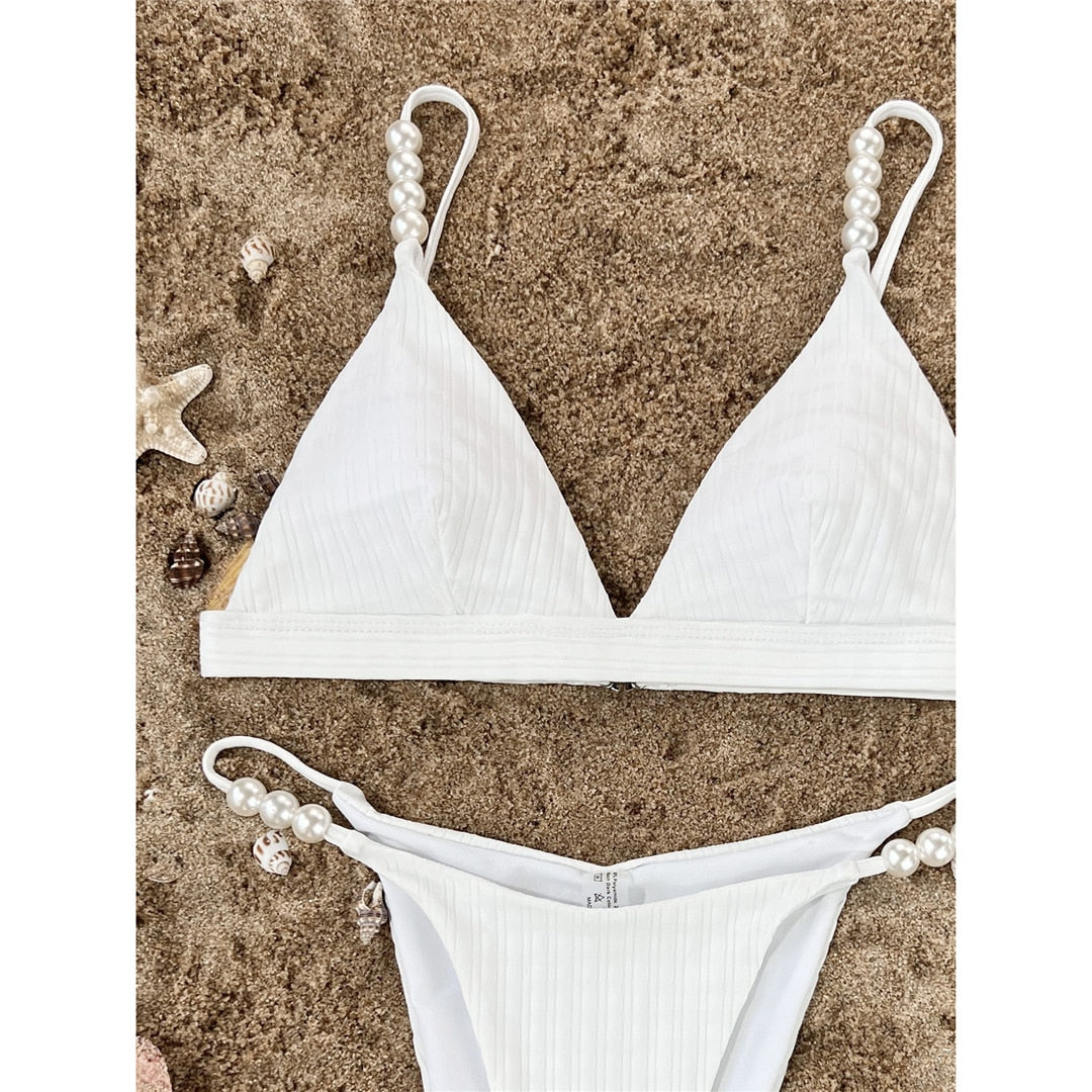 White Pearls Bikini
