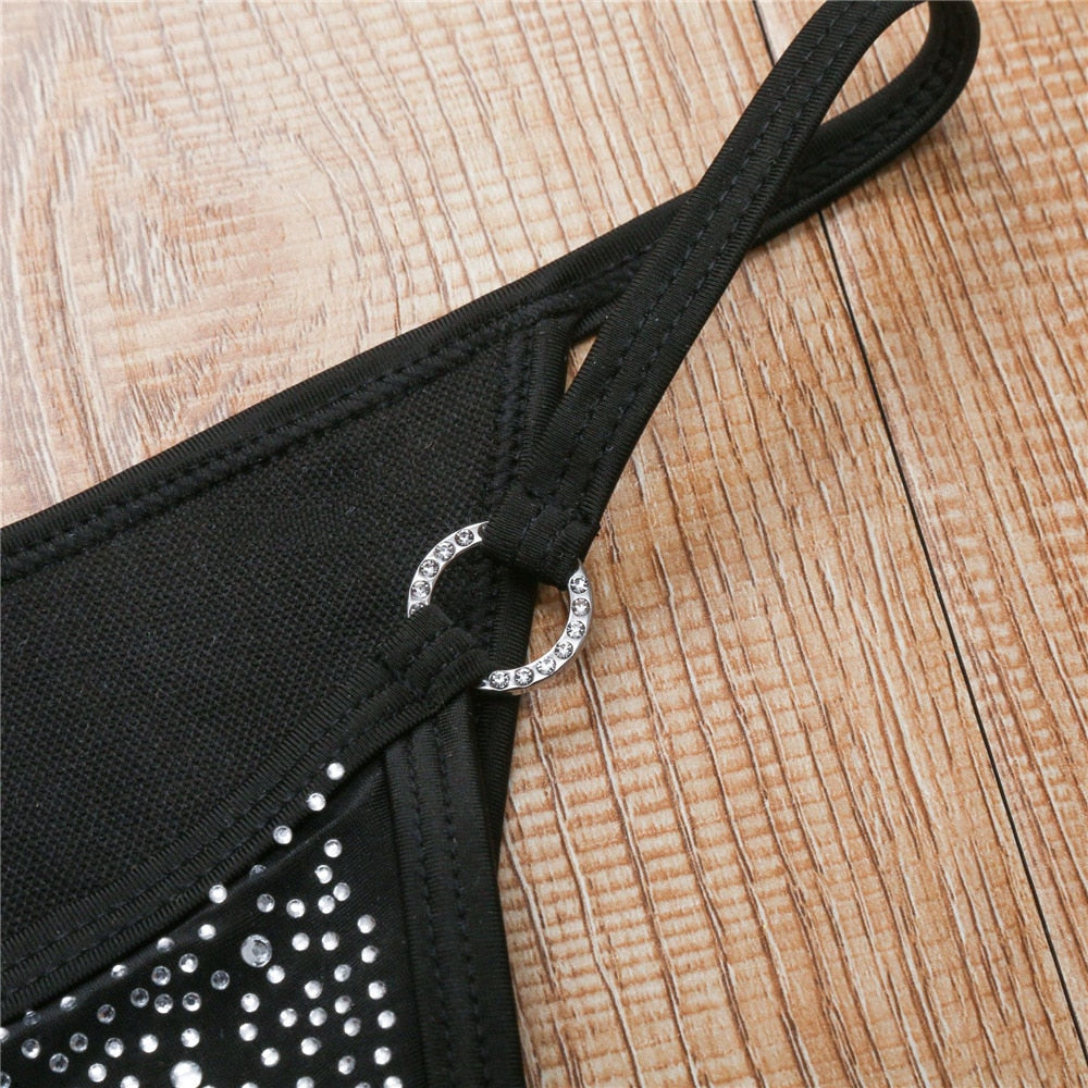 Crystal Bikini With Rhinestone
