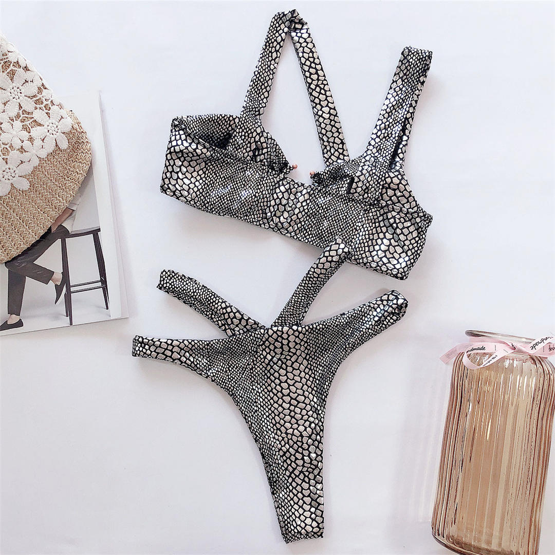 Snake Asymmetric Bikini