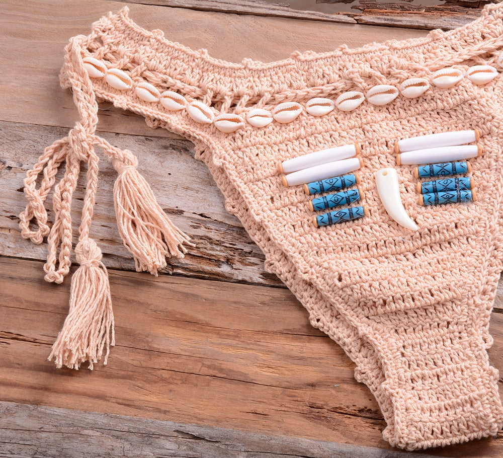 Handmade Crochet Seashell Bikini Bottom