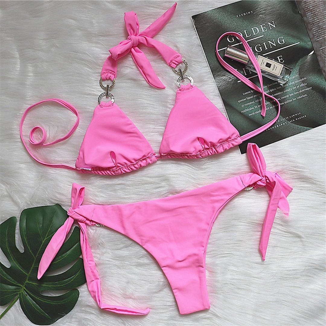 Halter Diamond Ring Bikini