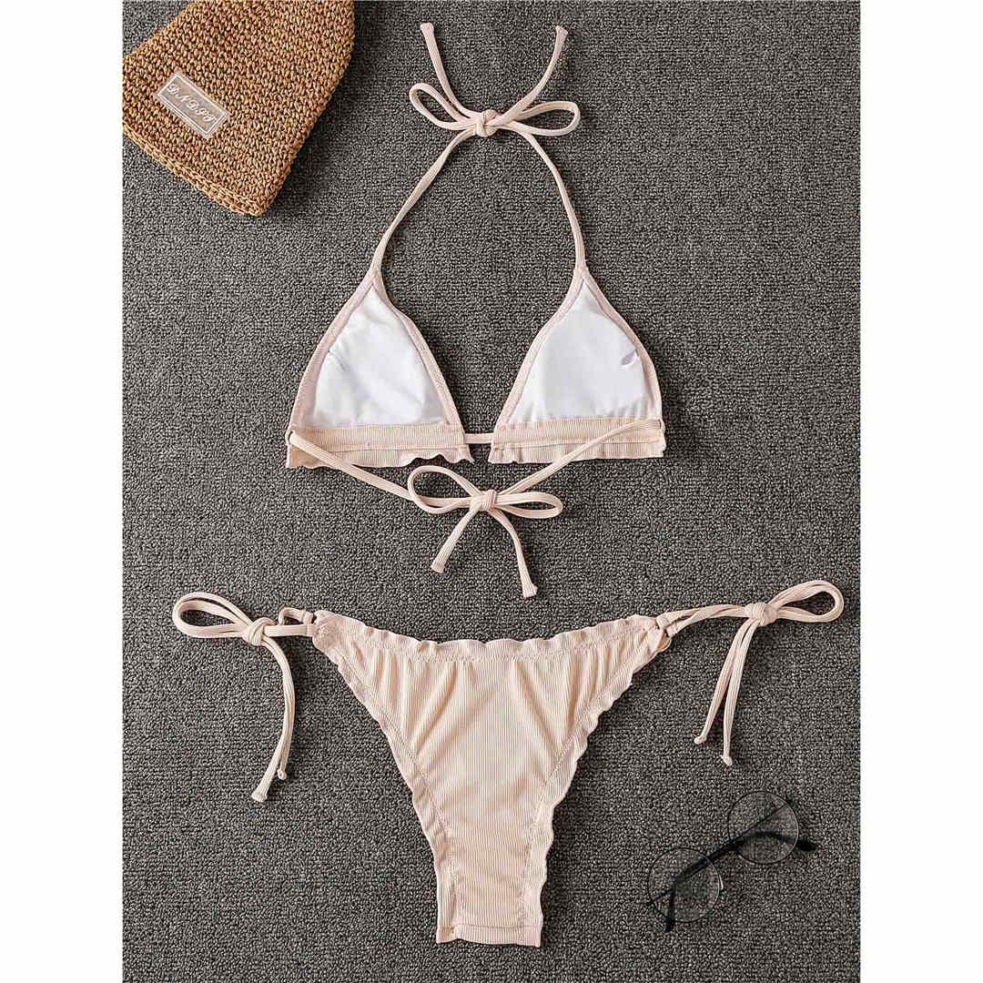 Frilled Brazilian String Bikini