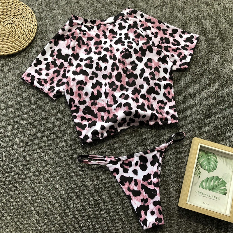 Knot Crop Top Bikini - 11 Colors