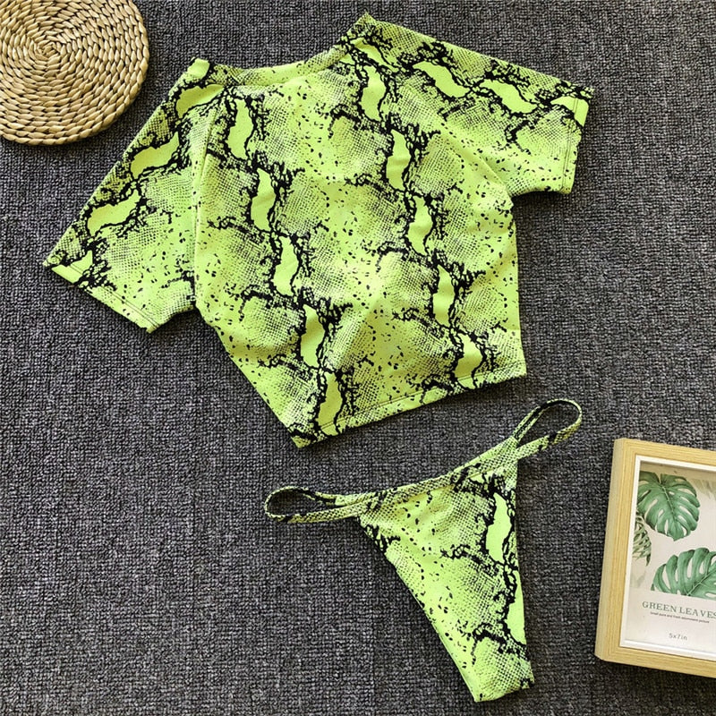 Knot Crop Top Bikini - 11 Colors